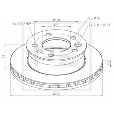 766.002-00A PE Automotive Тормозной диск