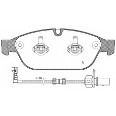 BPA1441.02 OPEN PARTS Комплект тормозных колодок, дисковый тормоз