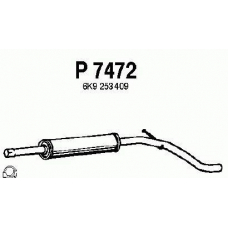 P7472 FENNO Средний глушитель выхлопных газов