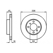 0 986 478 572 BOSCH Тормозной диск