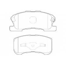 WBP23497A WAGNER LOCKHEED Комплект тормозных колодок, дисковый тормоз