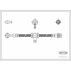 19030521 CORTECO Тормозной шланг