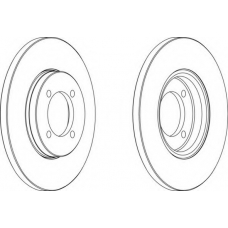 DDF379 FERODO Тормозной диск