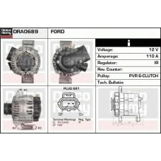 DRA0689 DELCO REMY Генератор