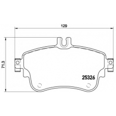 P 50 094 BREMBO Комплект тормозных колодок, дисковый тормоз