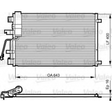 814010 VALEO Конденсатор, кондиционер