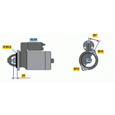 0 986 016 390 BOSCH Стартер