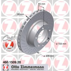 460.1509.20 ZIMMERMANN Тормозной диск