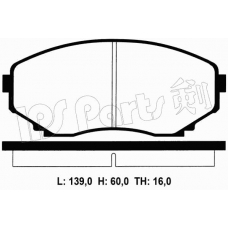 IBD-1384 IPS Parts Комплект тормозных колодок, дисковый тормоз