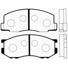 J PA-239AF JAPANPARTS Комплект тормозных колодок, дисковый тормоз