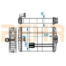 9101458 BEHR Heater core