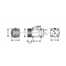MNAK061 AVA Компрессор, кондиционер