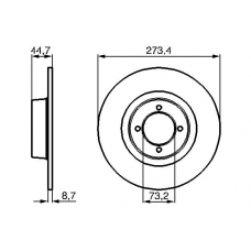 0 986 478 818 BOSCH Тормозной диск