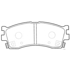 PL-0702 JNBK Колодки тормозные