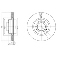 BG4339 DELPHI Тормозной диск