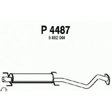 P4487 FENNO Средний глушитель выхлопных газов