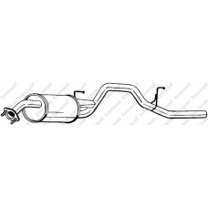 281-087 BOSAL Глушитель выхлопных газов конечный