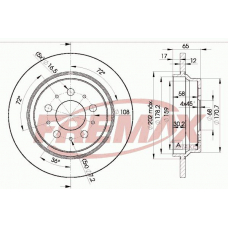 BD-1674 FREMAX Тормозной диск