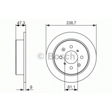 0 986 479 942 BOSCH Тормозной диск