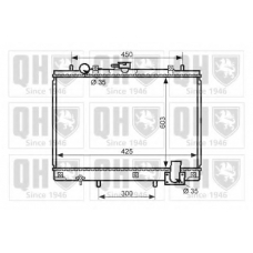 QER2433 QUINTON HAZELL Радиатор, охлаждение двигателя