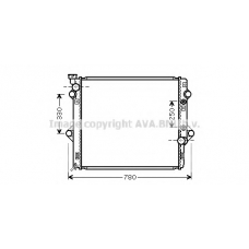 TOA2478 AVA Радиатор, охлаждение двигателя
