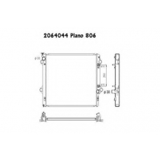 2064044 ORDONEZ Радиатор, охлаждение двигателя