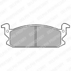 LP399 DELPHI Комплект тормозных колодок, дисковый тормоз