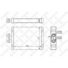 10-35114-SX STELLOX Теплообменник, отопление салона