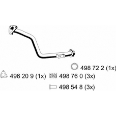 233422 ERNST Труба выхлопного газа
