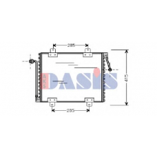 182030N AKS DASIS Конденсатор, кондиционер