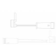 WS0214A KAWE Сигнализатор, износ тормозных колодок