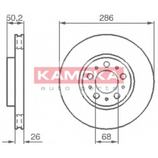 1032326 KAMOKA Тормозной диск