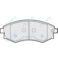 PAD1504 APEC Комплект тормозных колодок, дисковый тормоз