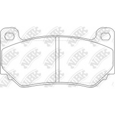 PN0360 NiBK Комплект тормозных колодок, дисковый тормоз