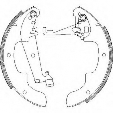 Z4071.00 WOKING Комплект тормозных колодок