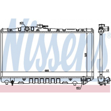 64712 NISSENS Радиатор, охлаждение двигателя