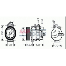 8411632 KUHLER SCHNEIDER Компрессор, кондиционер