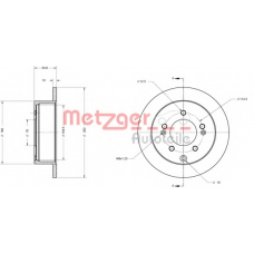 6110396 METZGER Тормозной диск