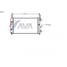 FD2117 AVA Радиатор, охлаждение двигателя