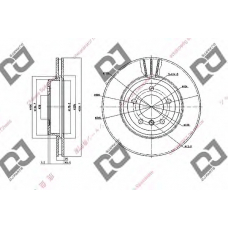 BD1618 DJ PARTS Тормозной диск