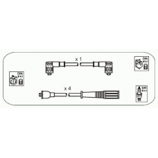 RB10 JANMOR Комплект проводов зажигания