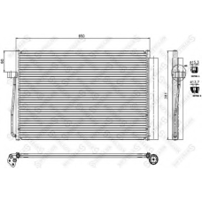 10-45404-SX STELLOX Конденсатор, кондиционер