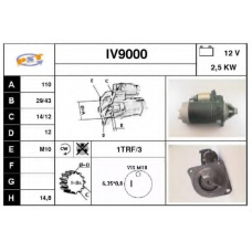 IV9000 SNRA Стартер