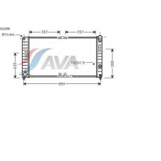 OL2285 AVA Радиатор, охлаждение двигателя