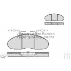 N009-22 ASHUKI Комплект тормозных колодок, дисковый тормоз