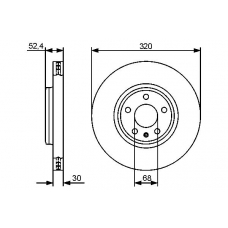 0 986 479 468 BOSCH Тормозной диск