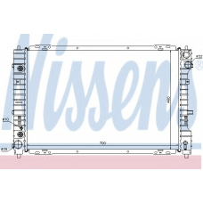 62003 NISSENS Радиатор, охлаждение двигателя