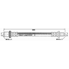 FBH6439 FIRST LINE Тормозной шланг