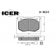 180634 ICER Комплект тормозных колодок, дисковый тормоз