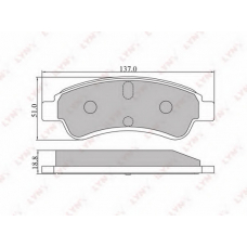 BD-2201 LYNX Тормозные колодки дисковые